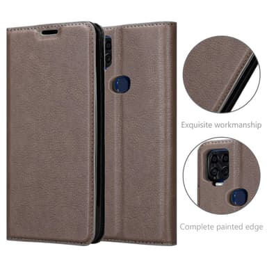 ZTE Blade V2020 Suojakuori Lompakkokotelo (Ruskea)