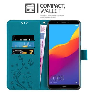 Honor 7C / Huawei Y7 2018 Suojakuori Lompakkokotelo