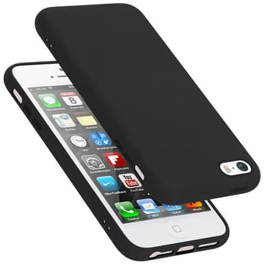 iPhone 5 / 5S / SE 2016 Suojakuori Kotelo (Musta)