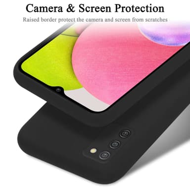 Samsung Galaxy A03s Suojakuori Kotelo Case (Musta)