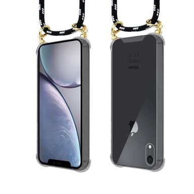 iPhone XR Suojakuori Kotelo Ketju (Musta)