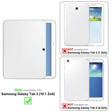Samsung Galaxy Tab 3 (10.1 Zoll) 3x Suojakalvo