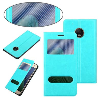 Lompakkokotelo Motorola MOTO G5 PLUS Case (Turkoosi)