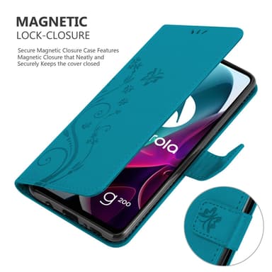Motorola MOTO G200 5G Suojakuori Lompakkokotelo