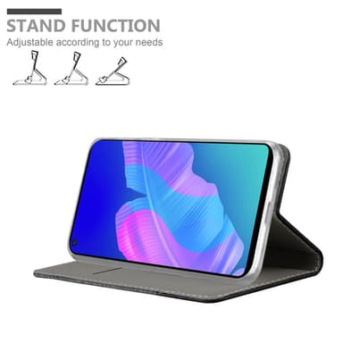 Huawei P40 LITE E Suojakuori Lompakkokotelo (harmaa)