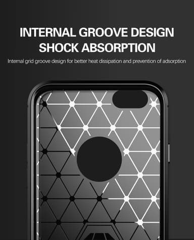 Suojakuori iPhone 6 / 6S Kotelo (Musta)