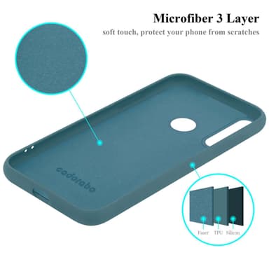 Huawei Y6P Suojakuori Kotelo Case (Green)
