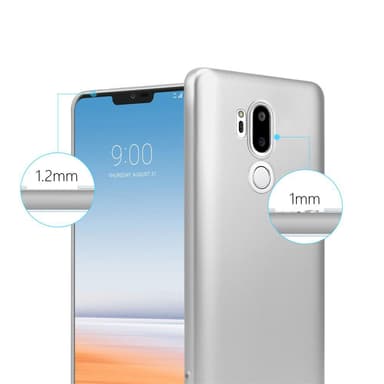 LG G7 ThinQ / FIT / ONE Suojakuori Kotelo (Hopea)