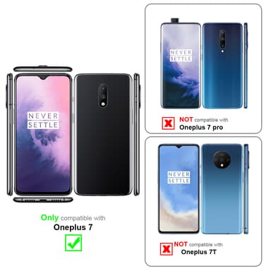 OnePlus 7 Suojakuori Lompakkokotelo (Punainen)