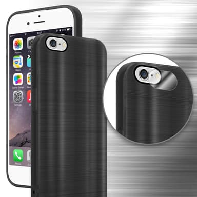 Suojakuori iPhone 6 / 6S Kotelo (Musta)