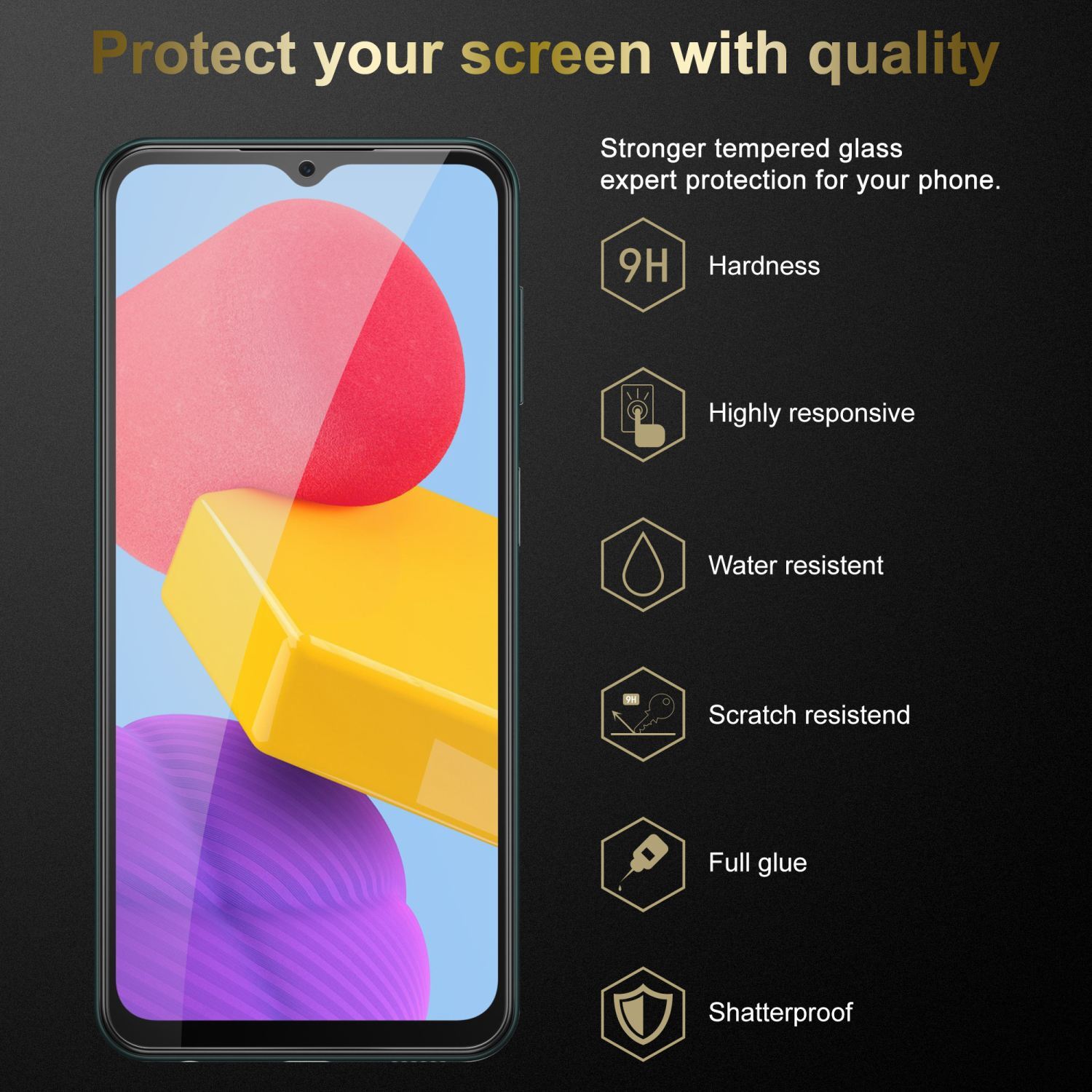 Samsung Galaxy M13 4G Näytönsuoja Karkaistu lasi
