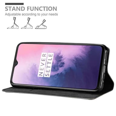 OnePlus 7 Suojakuori Lompakkokotelo (Ruskea)