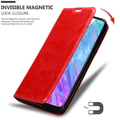 ZTE Blade 10 SMART Suojakuori Lompakkokotelo (Punainen)