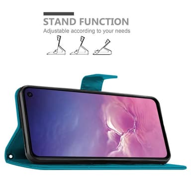 Samsung Galaxy S10e Suojakuori Lompakkokotelo (Sininen)