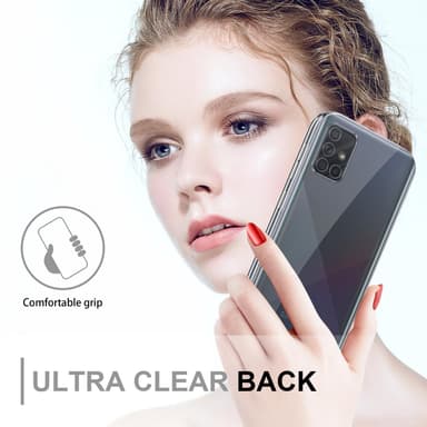 Samsung Galaxy A71 5G Suojakuori Cover (Läpinäkyvä)