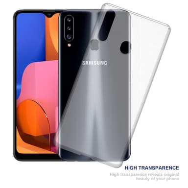 Samsung Galaxy A20s Suojakuori Kotelo (Läpinäkyvä)