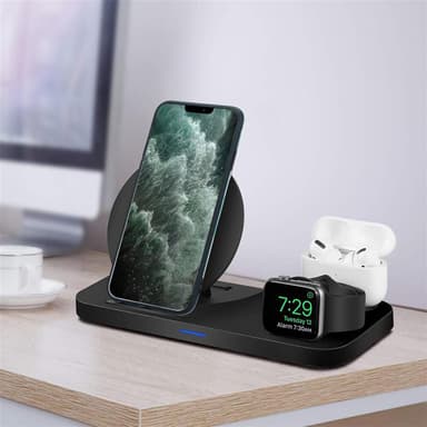 iPhone 12 PRO MAX Suojakuori Lompakkokotelo (Sininen)