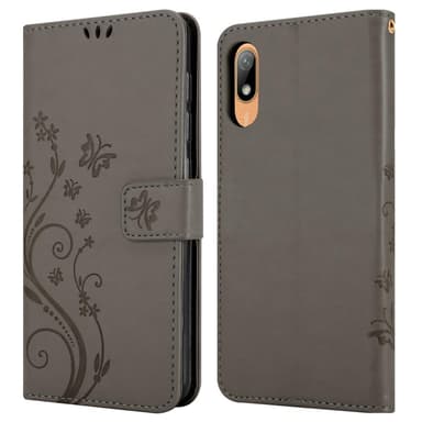 Huawei Y6 PRO 2019 Suojakuori Lompakkokotelo (harmaa)