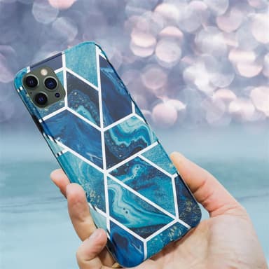 iPhone 12 PRO MAX Suojakuori Lompakkokotelo (Sininen)