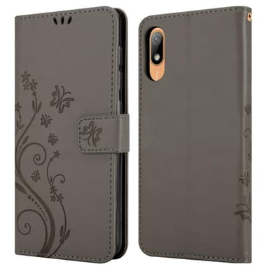 Huawei Y6 PRO 2019 Suojakuori Lompakkokotelo (harmaa)