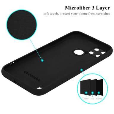 Realme C21Y / C25Y Suojakuori Kotelo Case (Musta)