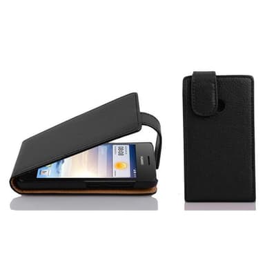 Huawei ASCEND G330 Suojakuori Lompakkokotelo (Musta)