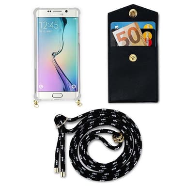 Samsung Galaxy S6 Suojakuori Kotelo Ketju (Musta)
