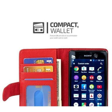 Sony Xperia M5 Suojakuori Kotelo (Punainen)