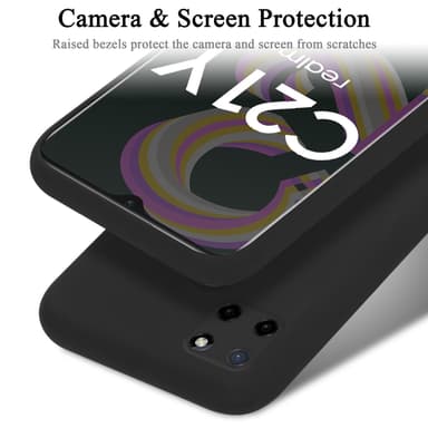 Realme C21Y / C25Y Suojakuori Kotelo Case (Musta)