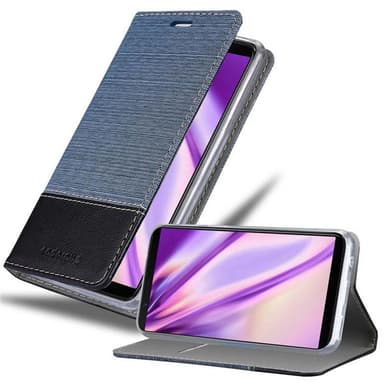 OnePlus 5T Suojakuori Lompakkokotelo (Sininen)