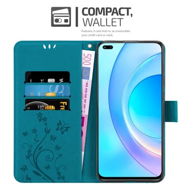 Honor 50 LITE Suojakuori Lompakkokotelo (Sininen)