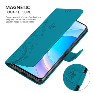 Honor 50 LITE Suojakuori Lompakkokotelo (Sininen)