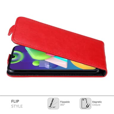 Samsung Galaxy M31 Suojakuori Lompakkokotelo (Punainen)