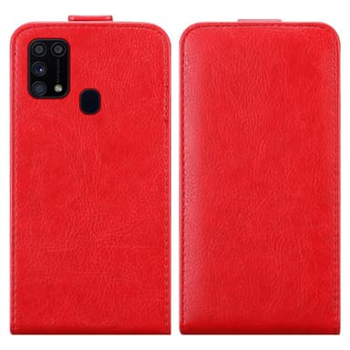 Samsung Galaxy M31 Suojakuori Lompakkokotelo (Punainen)