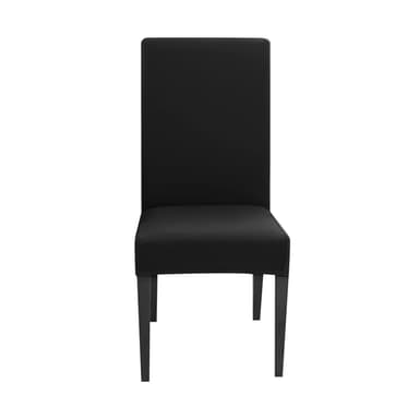 4x Tuolinpäälliset Tuolien suojus (musta)