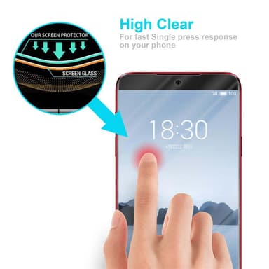 MEIZU 15 LITE Näytönsuoja Karkaistu lasi Suojakalvo