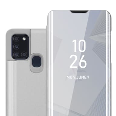 Suojakuori Samsung Galaxy A21s Lompakkokotelo (Hopea)
