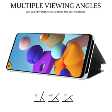 Suojakuori Samsung Galaxy A21s Lompakkokotelo (Hopea)