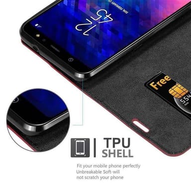 Samsung Galaxy A6 PLUS 2018 Suojakuori Lompakkokotelo