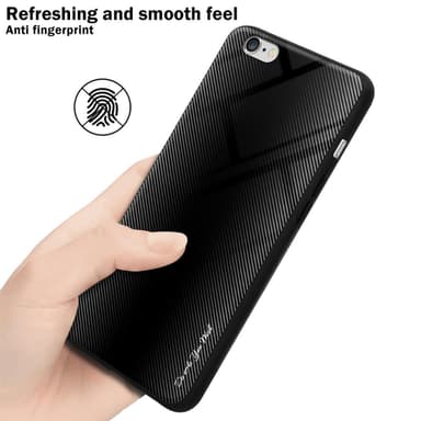 iPhone 6 / 6S Suojakuori Kotelo (Musta)