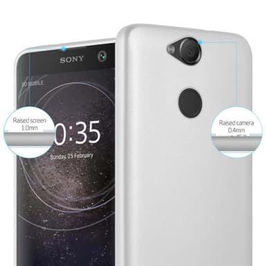 Sony Xperia XA2 Suojakuori Kotelo (Hopea)