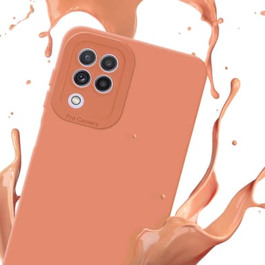 Samsung Galaxy A22 4G Suojakuori Kotelo (Oranssi)
