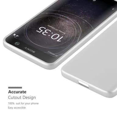 Sony Xperia XA2 Suojakuori Kotelo (Hopea)