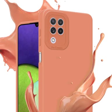 Samsung Galaxy A22 4G Suojakuori Kotelo (Oranssi)