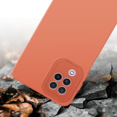 Samsung Galaxy A22 4G Suojakuori Kotelo (Oranssi)