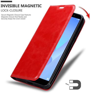 Huawei Y6 PRIME Suojakuori Lompakkokotelo (Punainen)