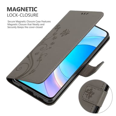 Honor 50 LITE Suojakuori Lompakkokotelo (harmaa)