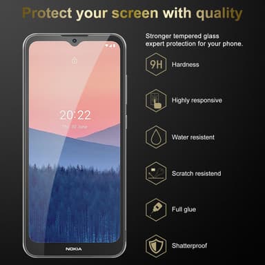 Nokia C21 3x Suojakalvo Karkaistu lasi Näytönsuoja