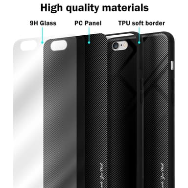 iPhone 6 / 6S Suojakuori Kotelo (Musta)