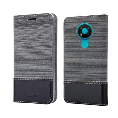 Nokia 5.3 Suojakuori Lompakkokotelo (harmaa)